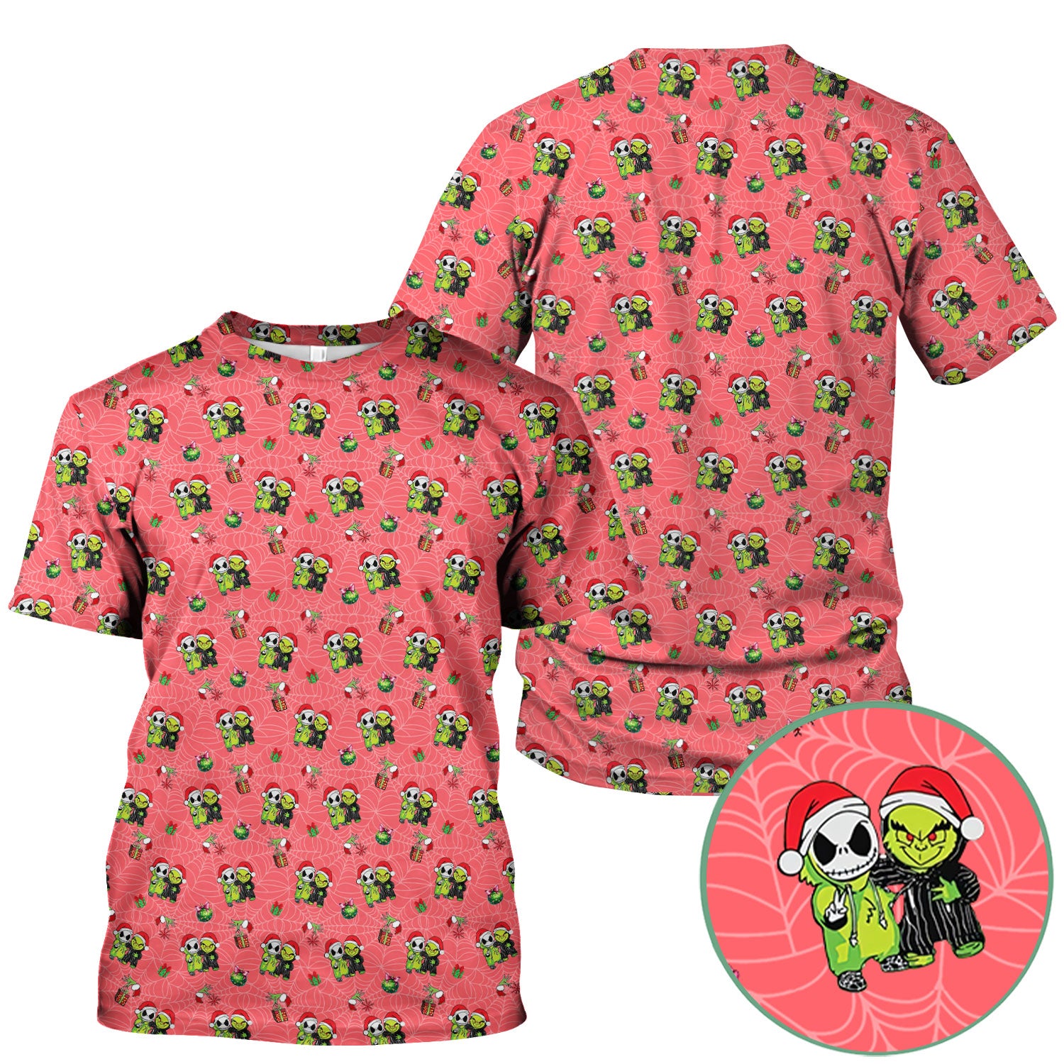 Festive Grinch Halloween Scrub Top - Merry Grinchmas Holiday Shirt for Nurses - Funny Christmas Gift for RN LPN CNA