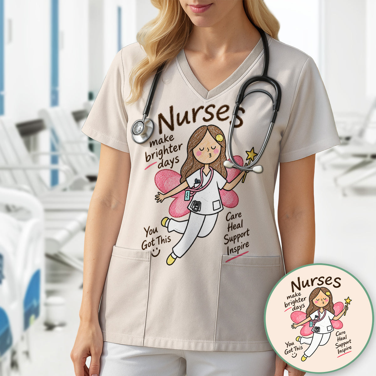 Nurses Make Brighter Days Fairy T-Shirt