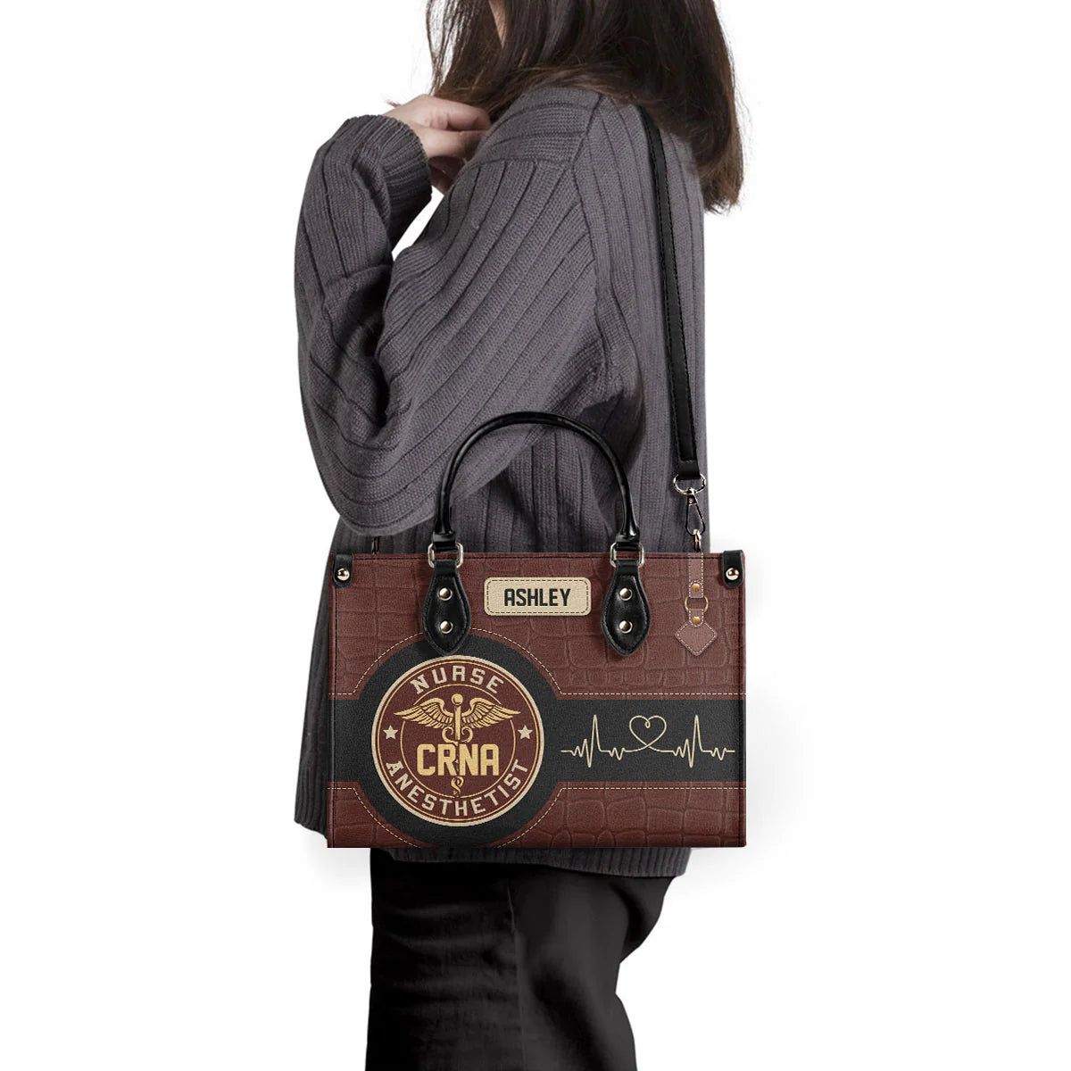 Personalized Nurse Educator Handbag, Custom Nurse Gift for Healthcare Workers, Old School Nurse CNA RN LPN Gift