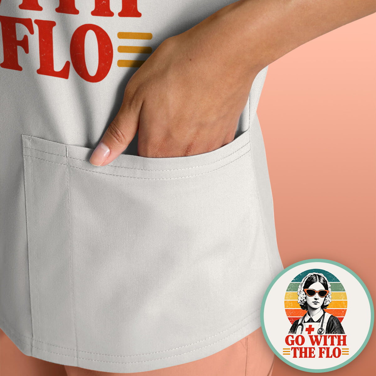 Go With The Flo Nurse T-Shirt