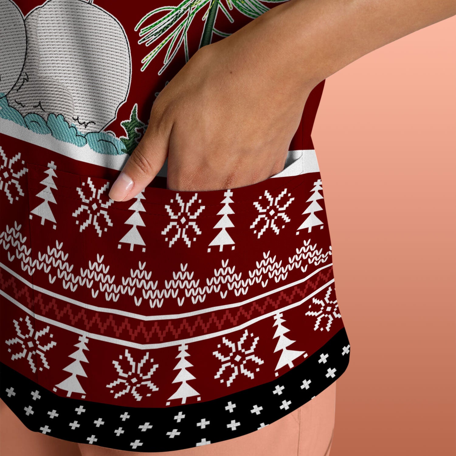 Snowman Christmas Scrub Top, Funny Holiday Nurse Shirt, It's The Most Wonderful Time Of The Year Uniform FOr Nursing