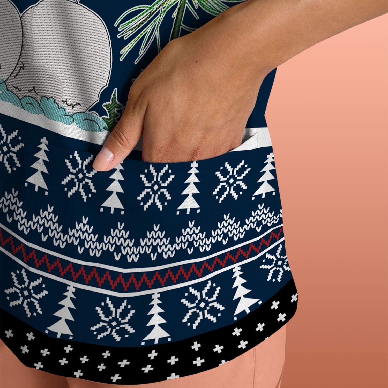 Snowman Christmas Scrub Top, Funny Holiday Nurse Shirt, It's The Most Wonderful Time Of The Year Uniform FOr Nursing