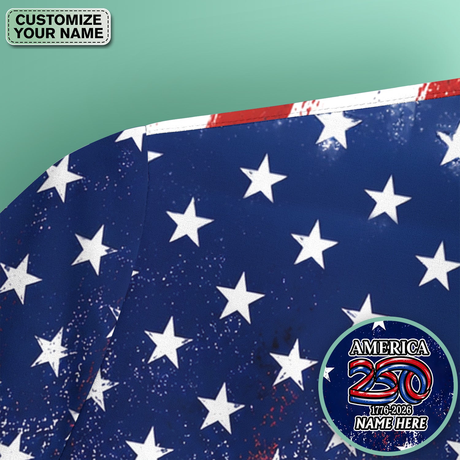 Personalized Patriotic Eagle Flag Pattern Scrub Top, Comfortable Scrubs for Nurses