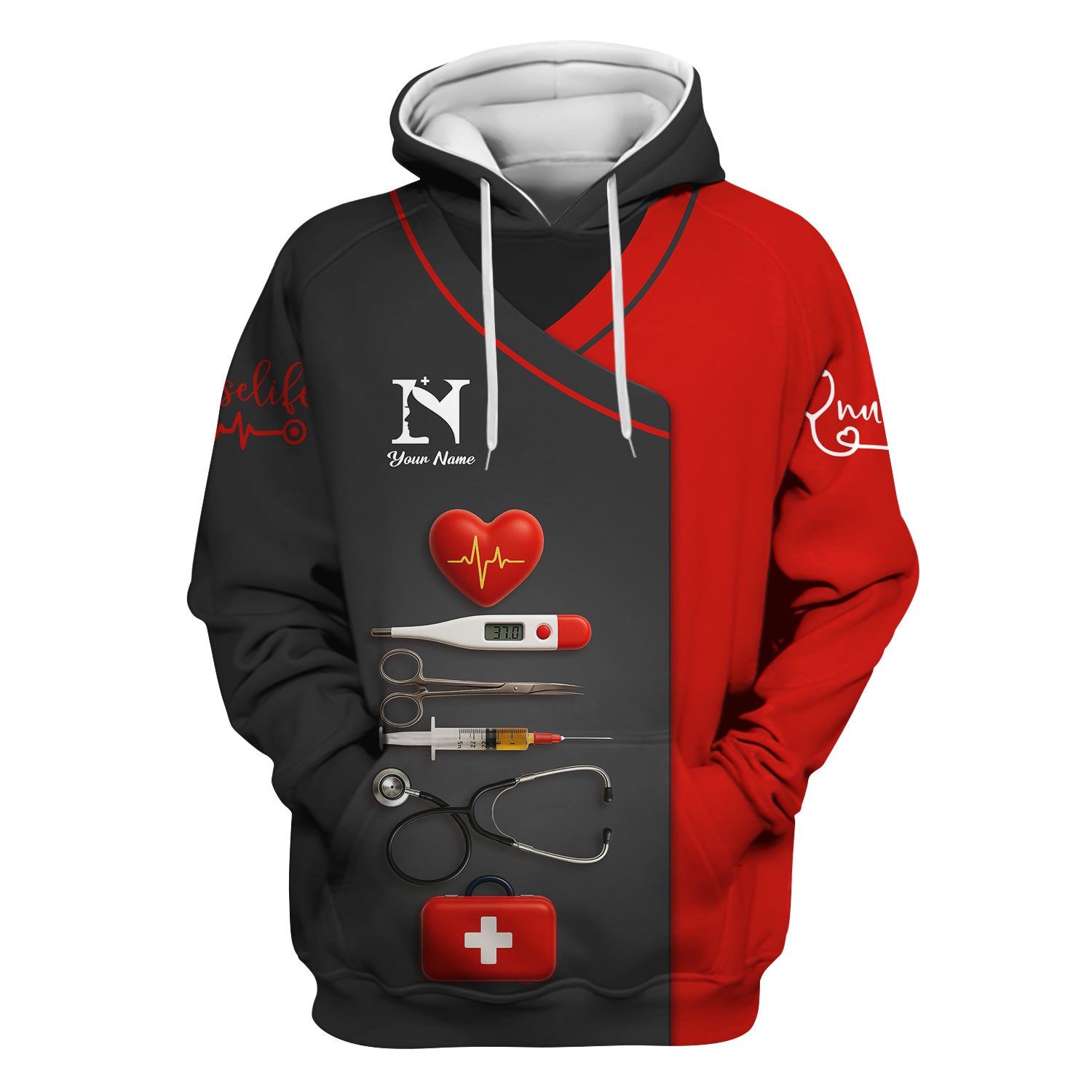 Personalized Nurse Shirt - Nursing Graphic Tees for Women - Gifts For Healthcare Workers