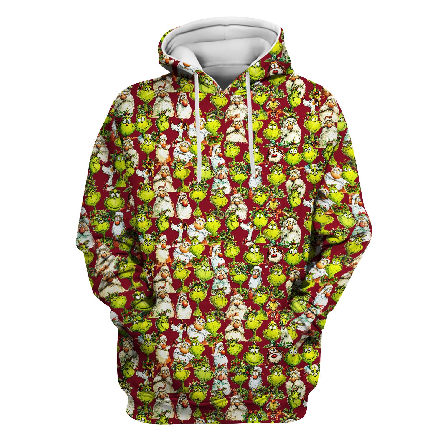 Grinch Nurse Scrub Shirt Multi Colors - Funny Cartoon Character Scrub Top - Christmas Holiday Nursing Workwear with Pockets