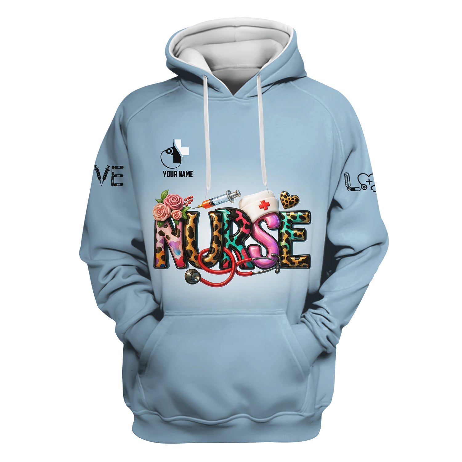 Personalized Funny Nurse Shirt for Women RN LPN CNA - Colorful Front and Back Design - Nursing Requirements Quote - Appreciation Gift for Healthcare Workers