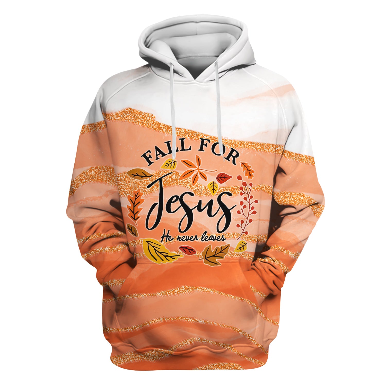 Christian Nurse Fall Scrub - Fall for Jesus He Never Leaves Shirt - Gift for Women RN LPN CNA