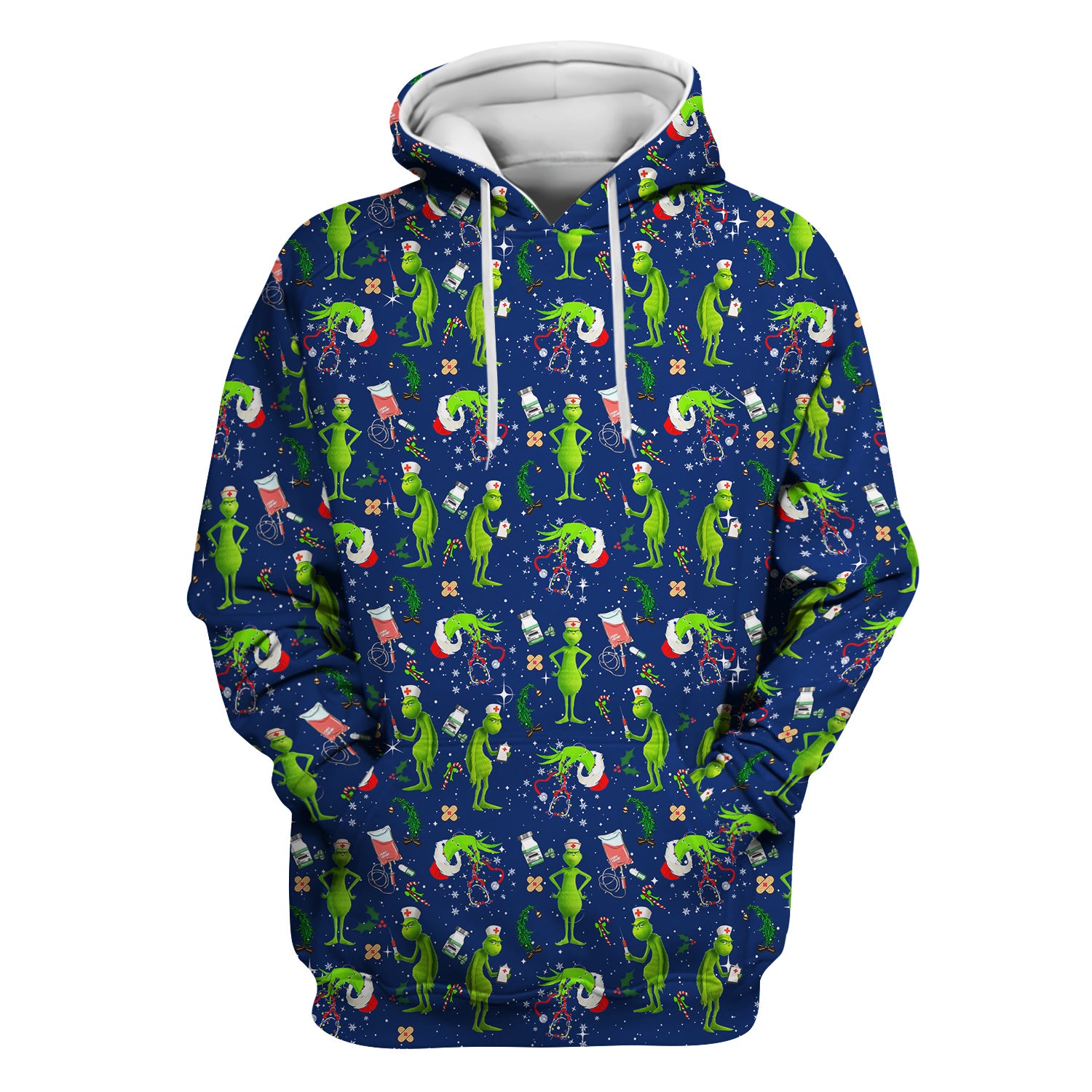 Funny Grinch Scrub Top - Christmas Nurse Shirt for Women - Multiple Color Options CNA RN LPN Gift