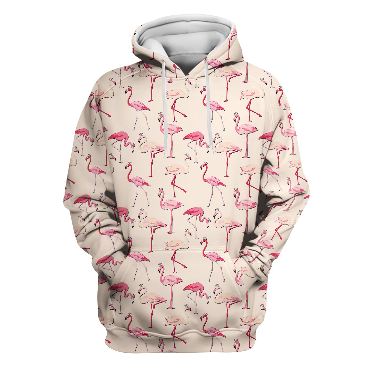 Cute Flamingo Nurse Scrub – Funny Tropical Bird Scrub Top for Women - Custom RN LPN CNA Healthcare Workers Gift