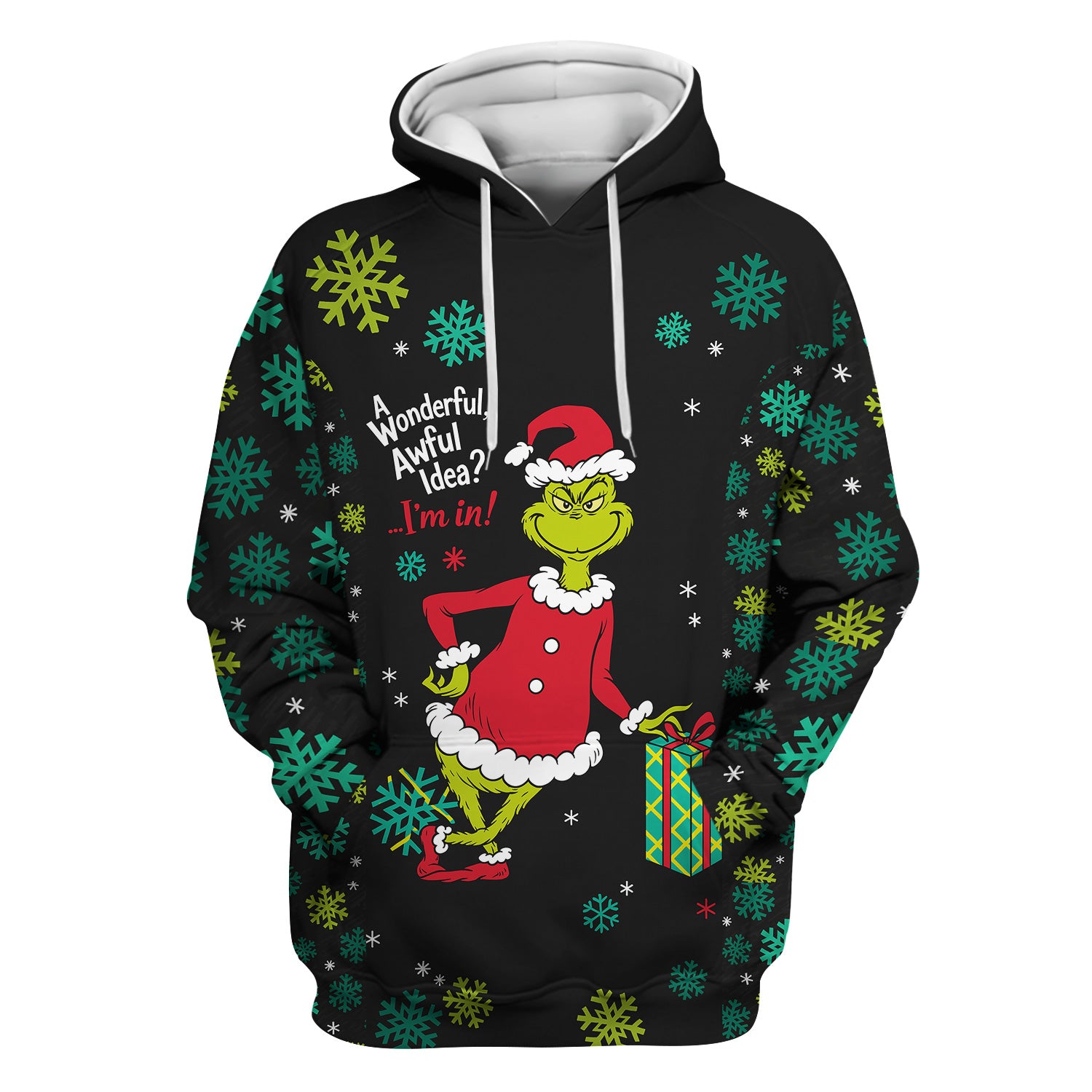 Funny Grinch Christmas Scrub Top - Holiday Medical Uniform for Women - Xmas Gift for RN LPN CNA