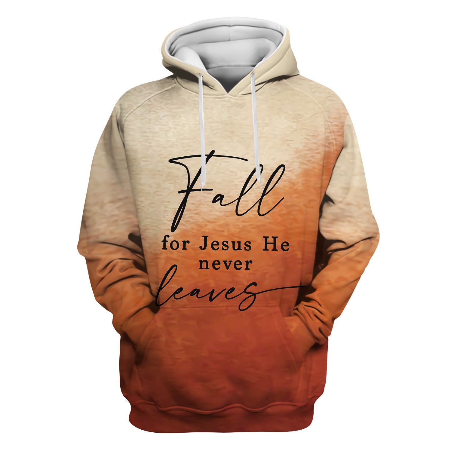 Personalized Christian Nurse T-Shirt - Fall for Jesus He Never Leaves Design - Gift for Women RN LPN & Healthcare Workers