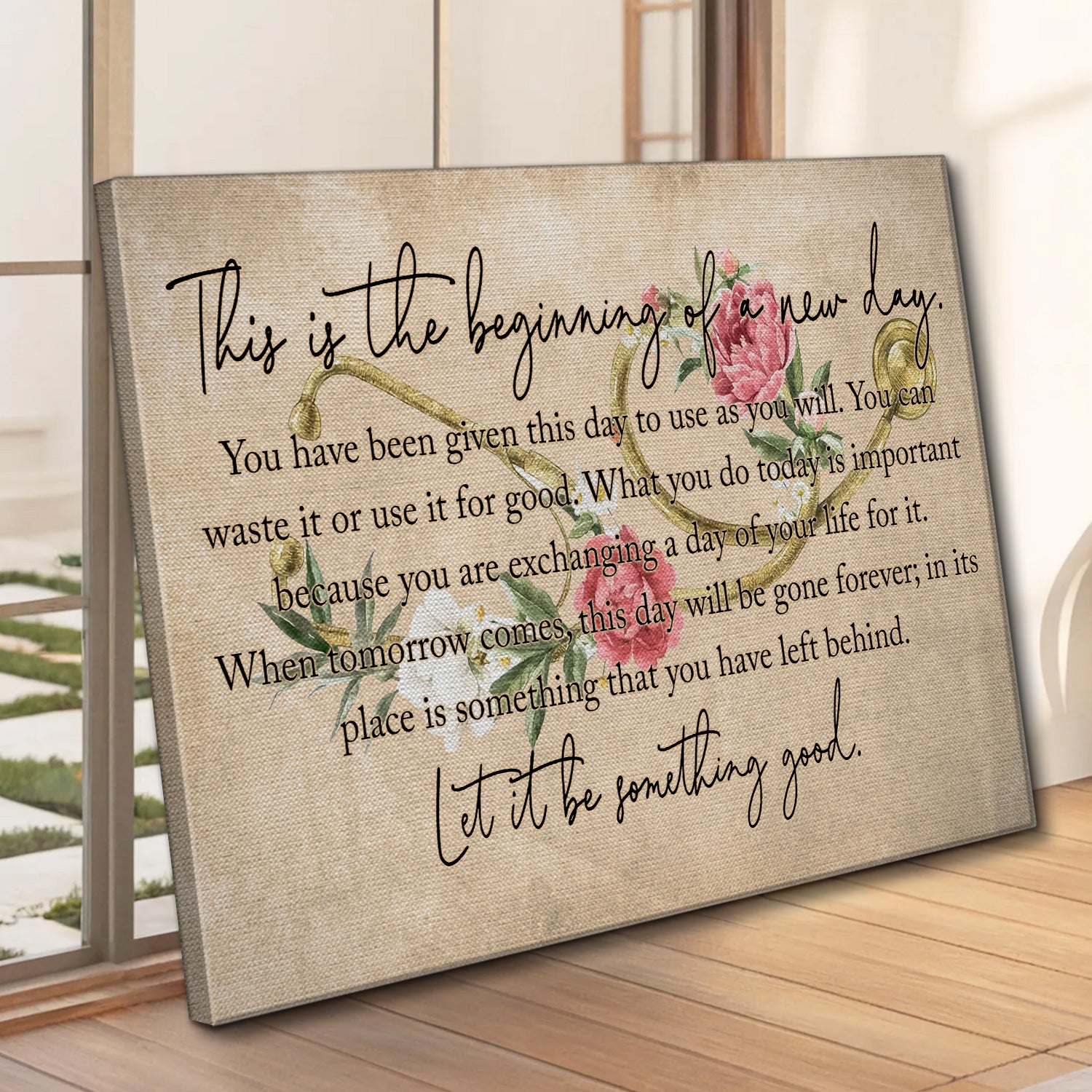 Inspirational Nurse Canvas, Let It Be Something Good Wall Art, RN LPN CNA Healthcare Workers Gift