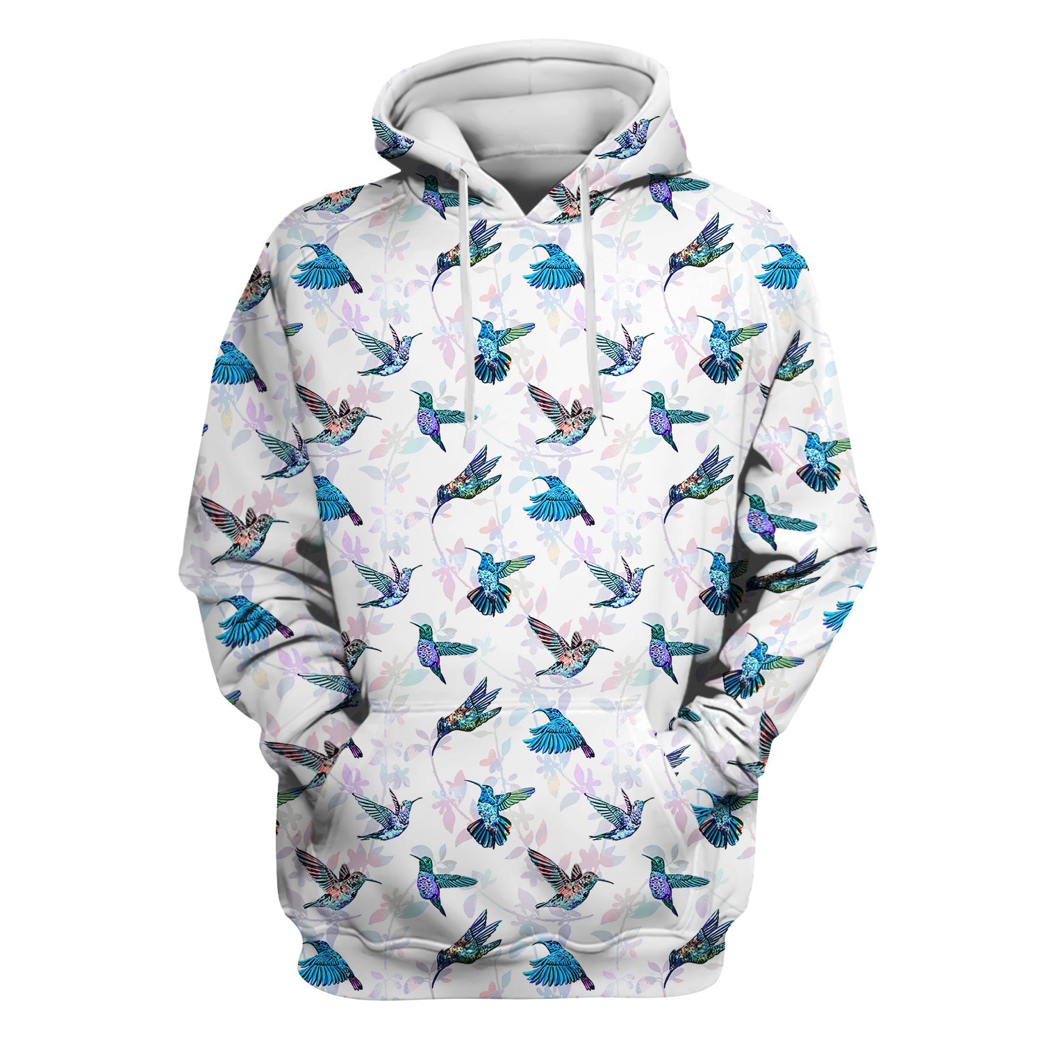 Cute Hummingbird Lover Shirt - All-Over Print Bird & Botanical Graphic Tee - Gift for RN LPN CNA