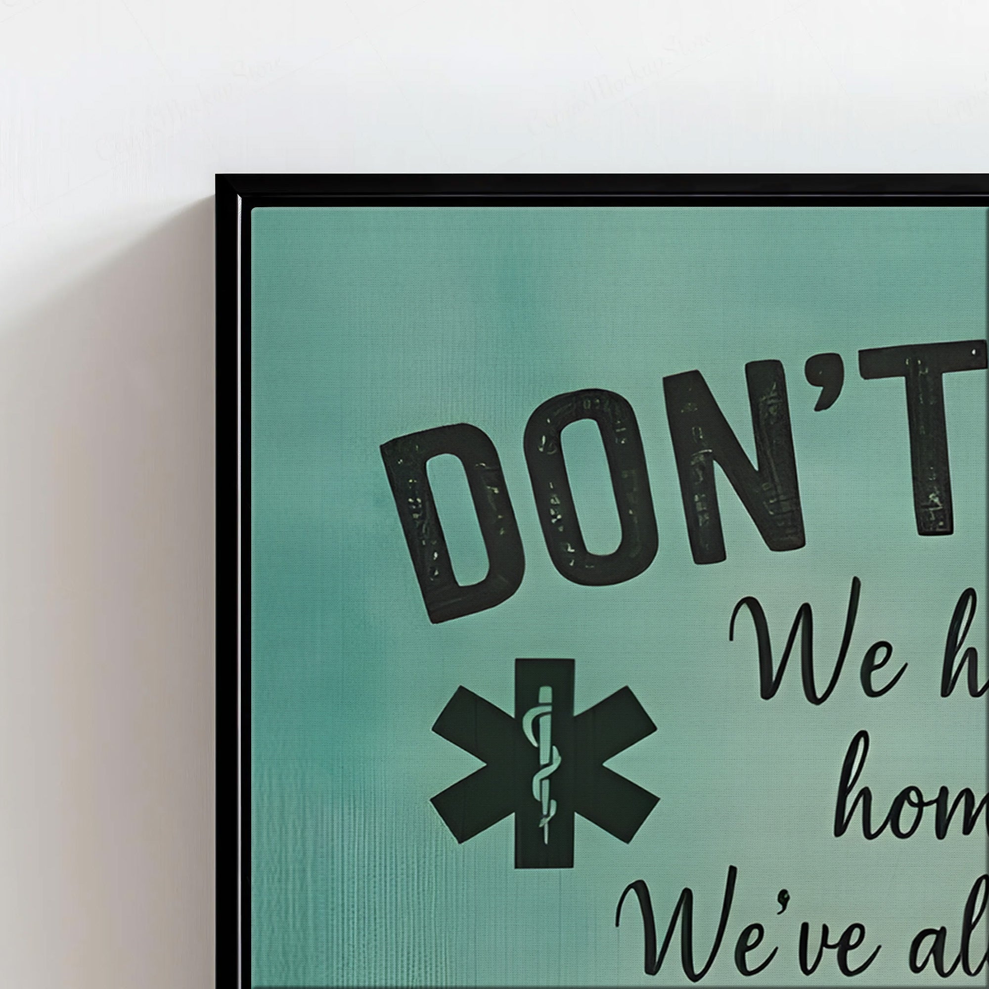 Vintage Paramedic Wall Art, Just Remember You Save Lives Canvas, ER Nurses & Medical Staff Gift