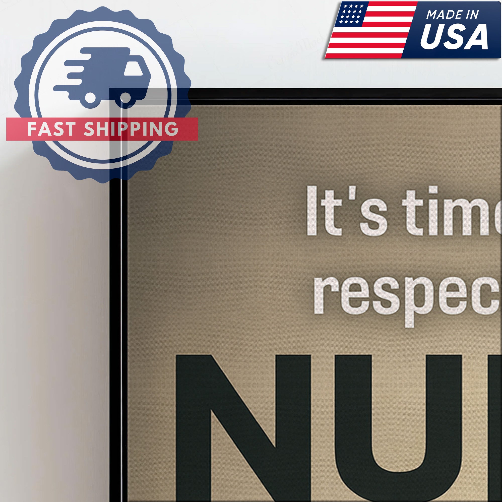 Nurses Respect & Dignity Apparel Canvas, Empowering Nurse Wall Decor, Healthcare Worker Appreciation Gift
