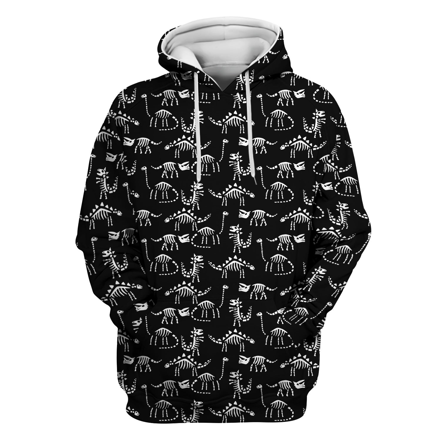 Funny Dinosaur Skeleton Scrub Top - Cute Dino Fossil Pattern Graphic Design - RN LPN CNA Healthcare Workers Gift