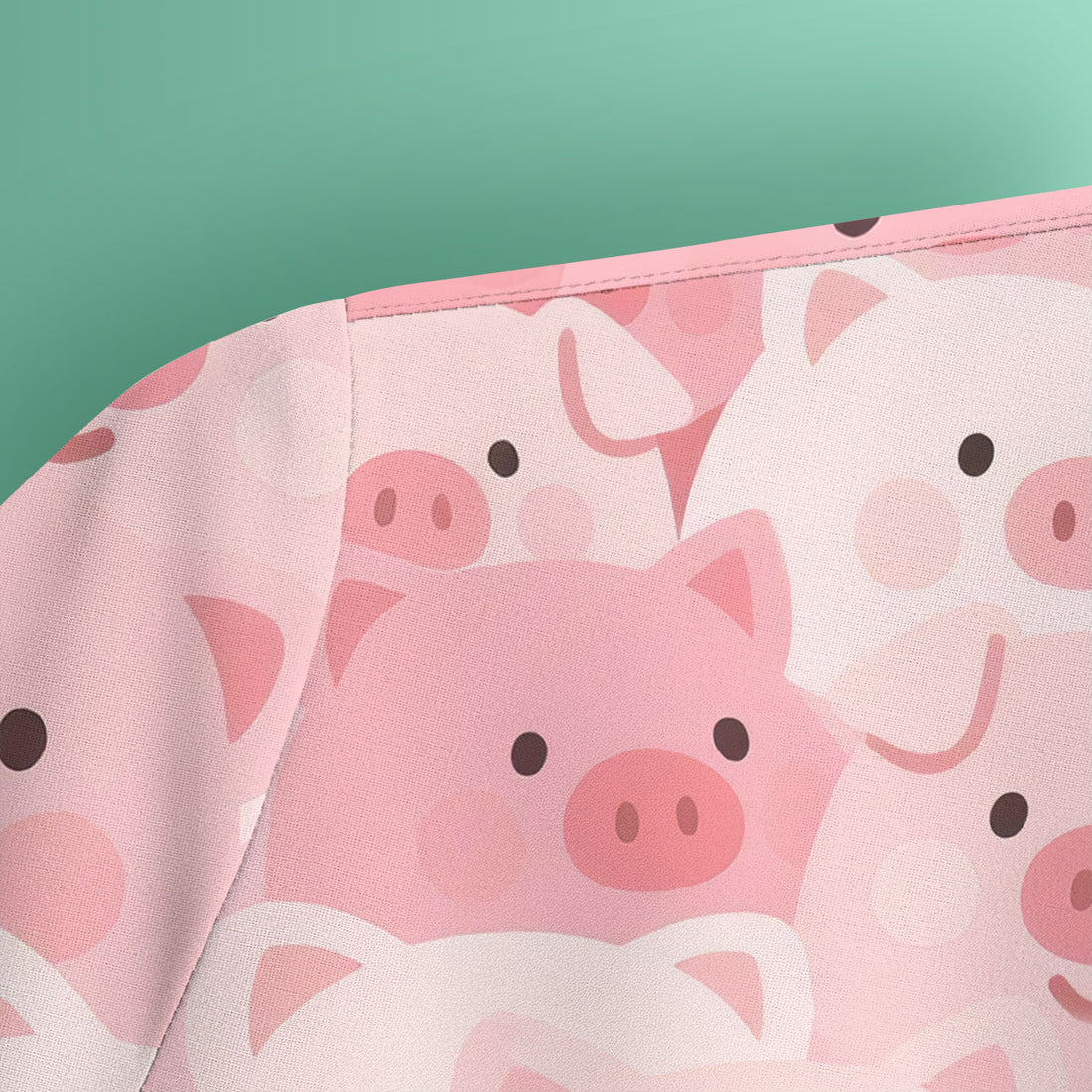 Cute Pig Nursing Scrub Top, Comfortable Scrubs For Nurses