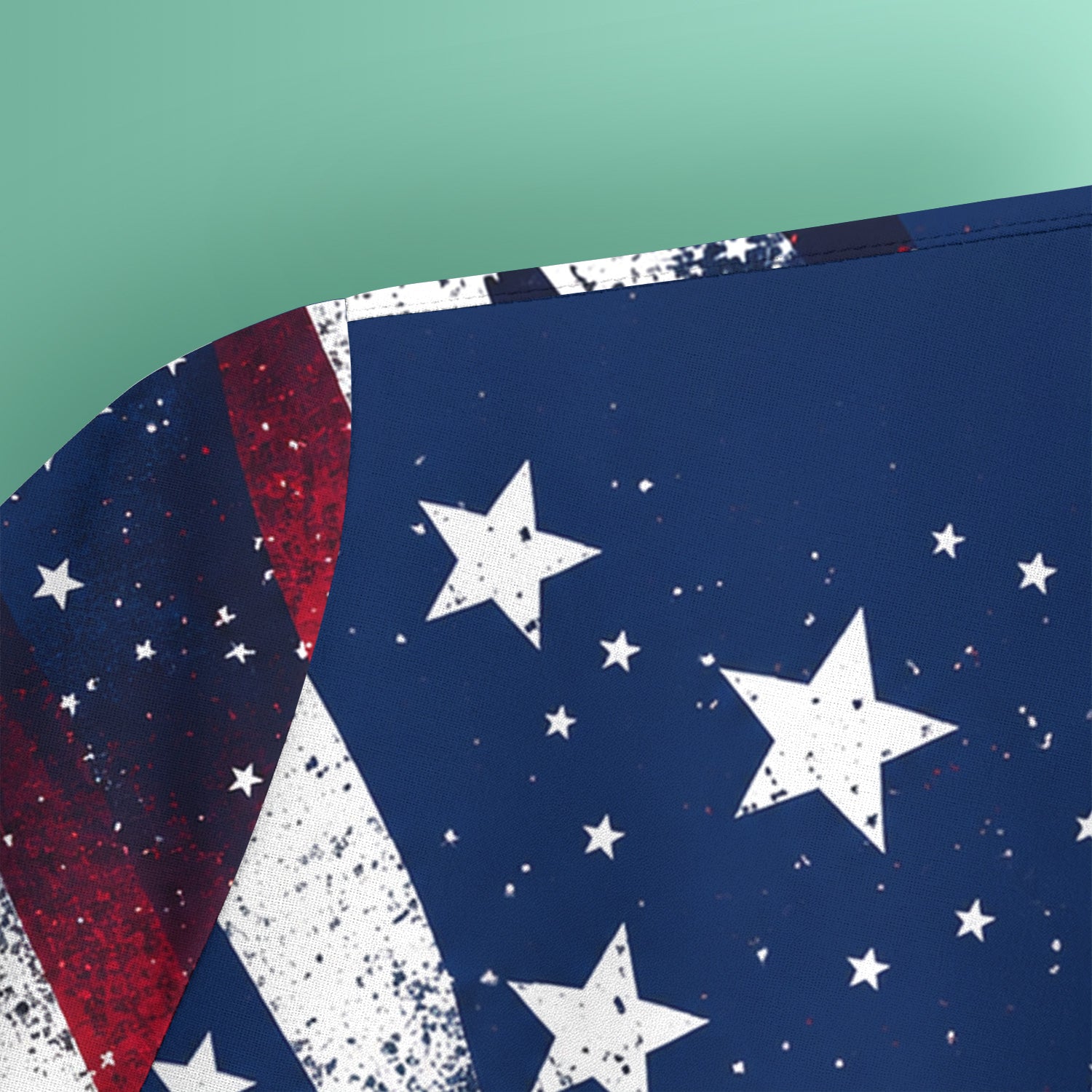 Festive American Flag Stars Pattern Scrub Top, Comfortable Scrubs for Nurses