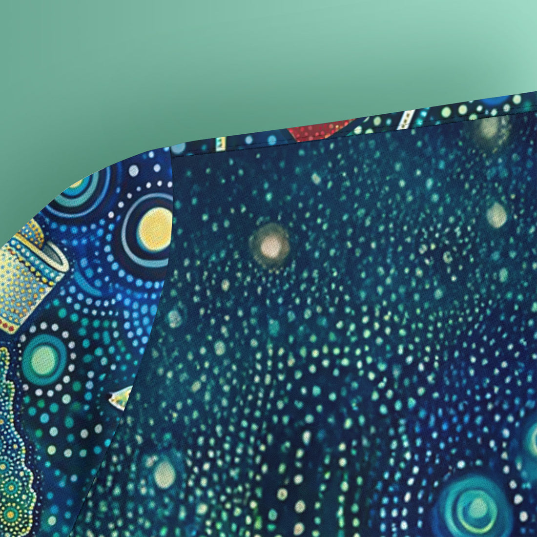 Aboriginal Nurse Australia Scrub Top, Kangaroo Koala Dot Art Medical Pattern Shirt, Breathable Fabrics Nursing Uniform