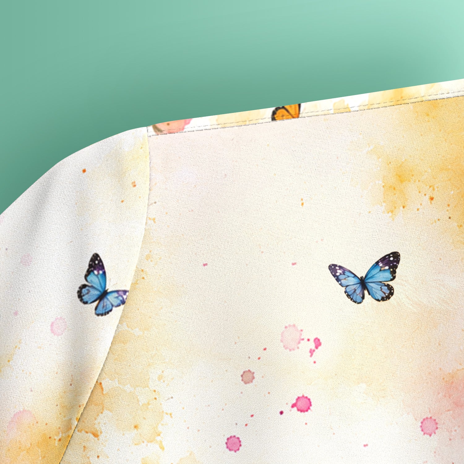 Cute Butterfly Baby Cow Pattern Scrub Top, Comfortable Scrubs for Nurses