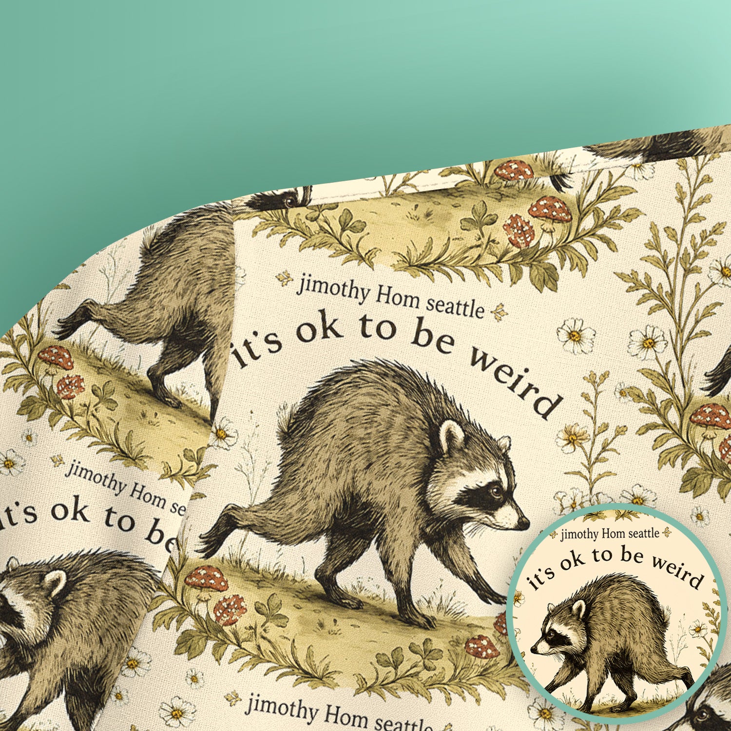 It's OK To Be Weird with Jimothy Scrub Top, Comfortable Scrubs for Nurses