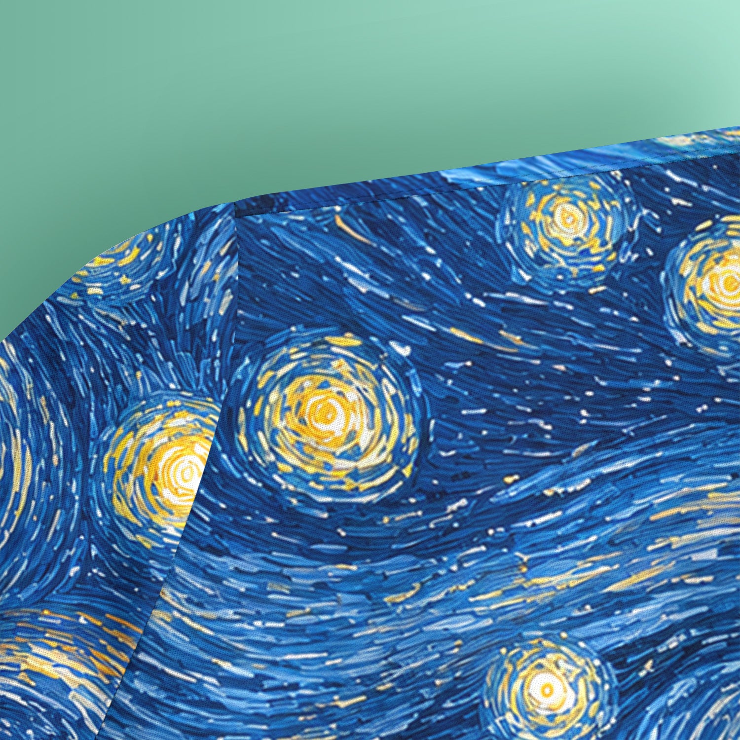 Starry Cat Night Veterinary Nurse Pattern Scrub Top for RN, CNA, Art Medical Uniform