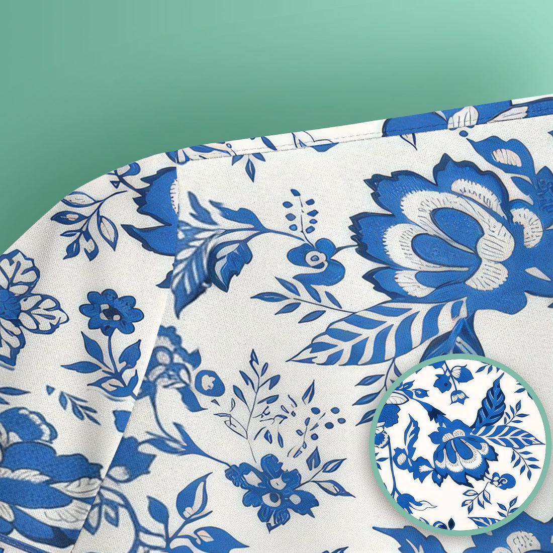 Toile De Jouy Scrub Top For Women, Floral Pattern Nurse Shirt, Comfortable Scrubs For Nursing