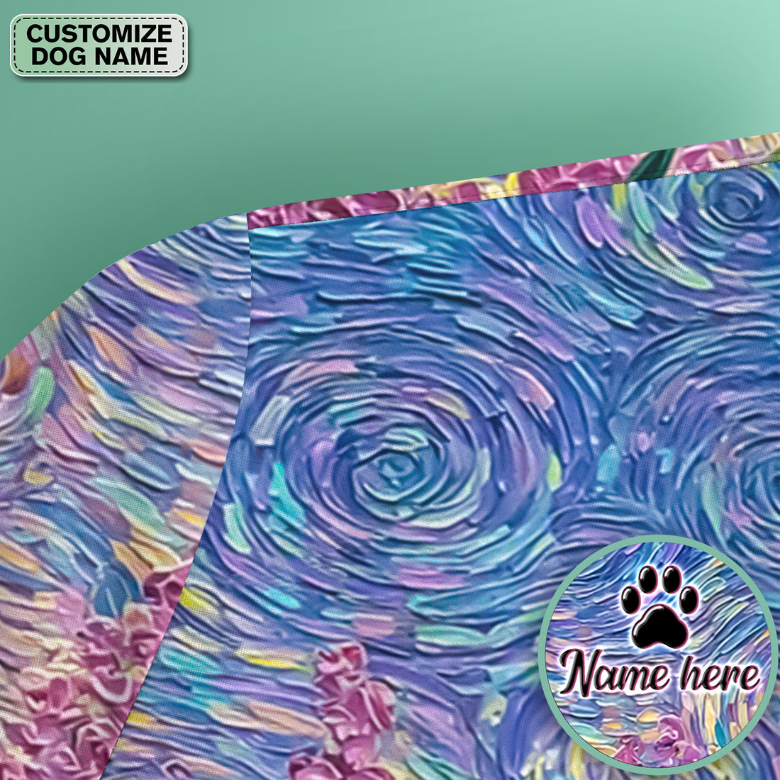 Cat Under Starry Sky Pattern Scrub Top, Comfortable Scrubs for Nurses