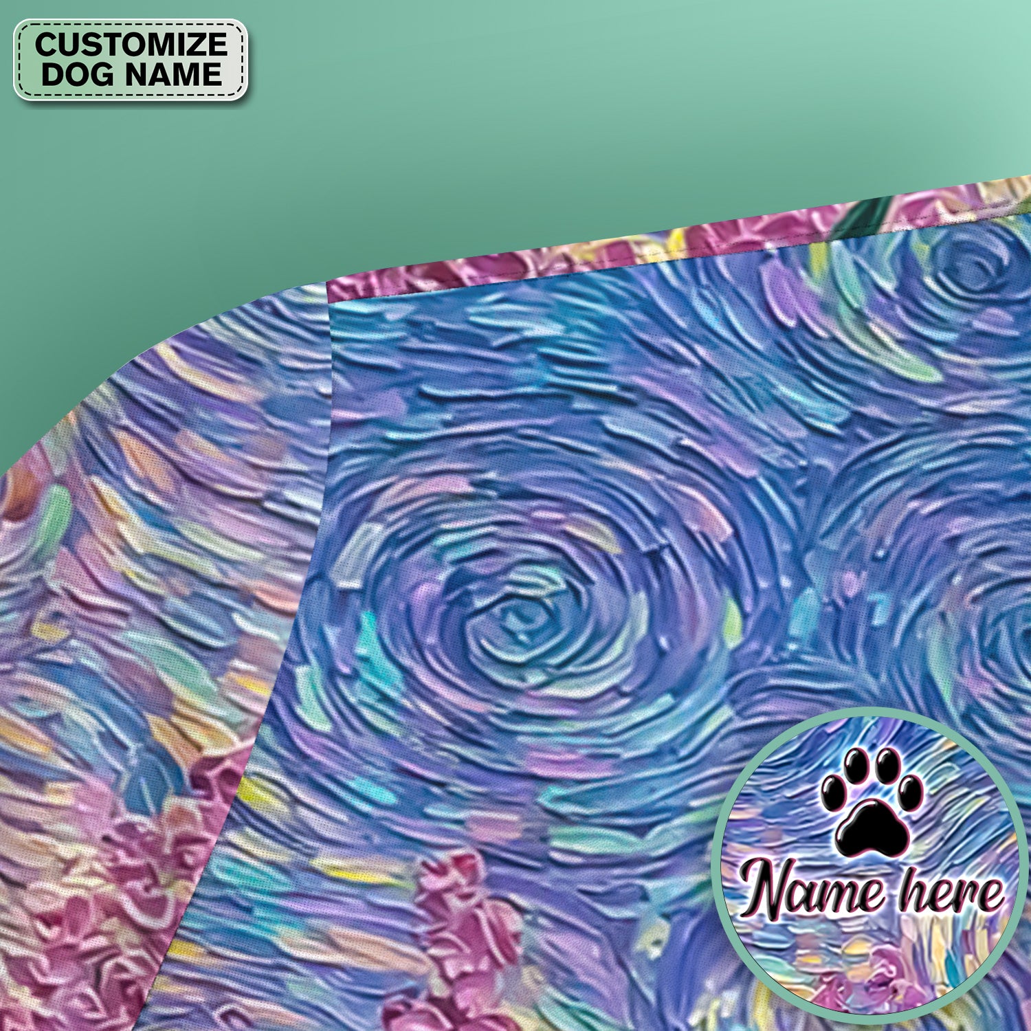 Cat Under Starry Sky Pattern Scrub Top, Comfortable Scrubs for Nurses