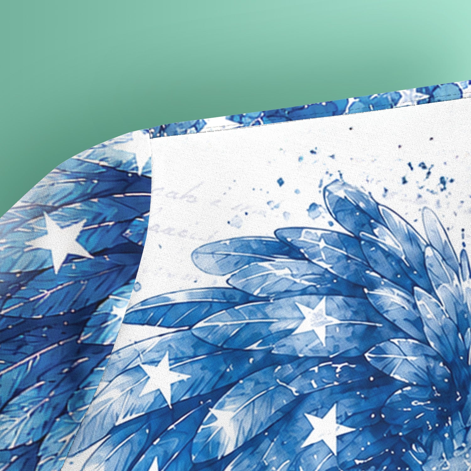 Patriotic Nurse Angel Wings Print Scrub Top, Comfortable Scrubs for Nurses