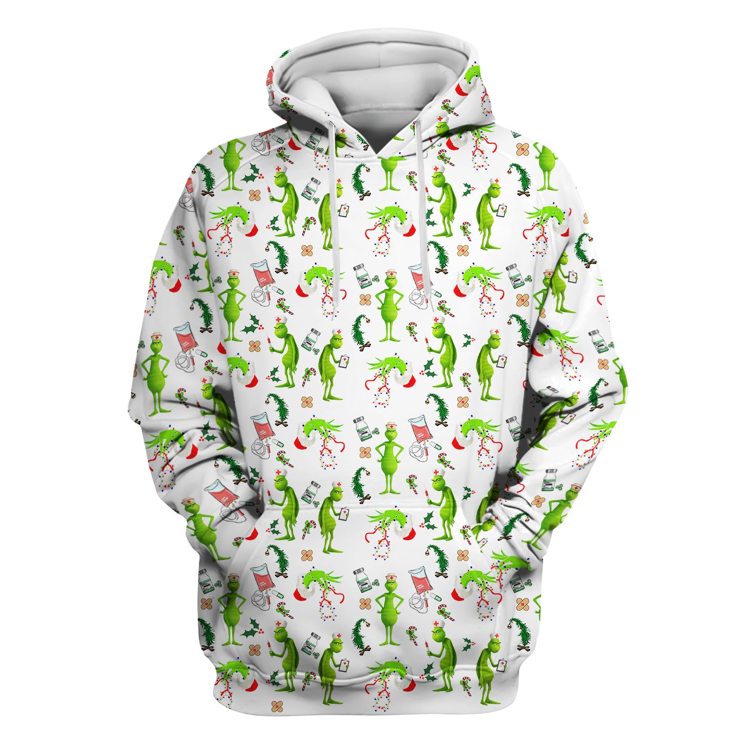 Funny Grinch Scrub Top - Christmas Nurse Shirt for Women - Multiple Color Options CNA RN LPN Gift