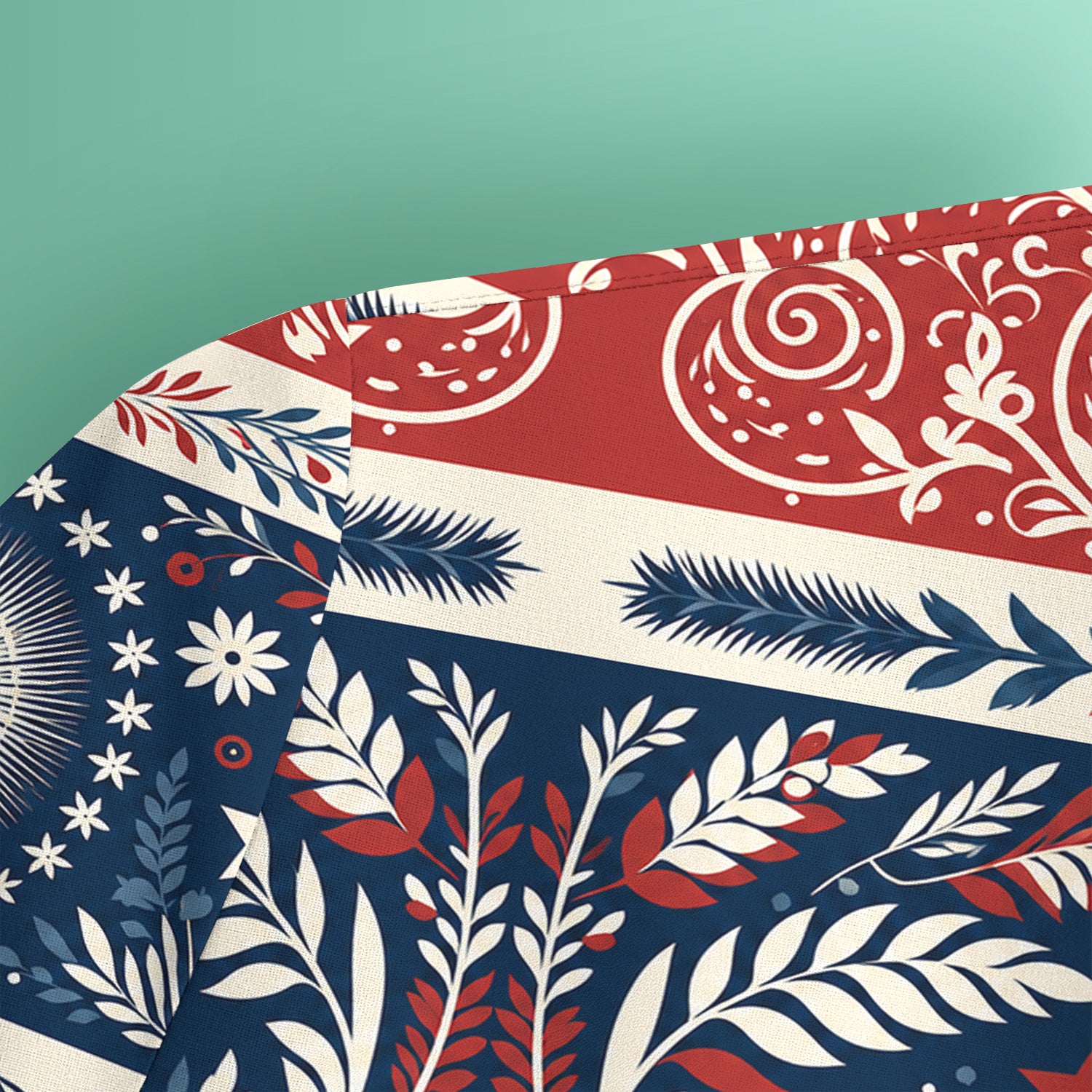 Patriotic Americana Starburst Floral Pattern Scrub Top, Comfortable Scrubs for Nurses