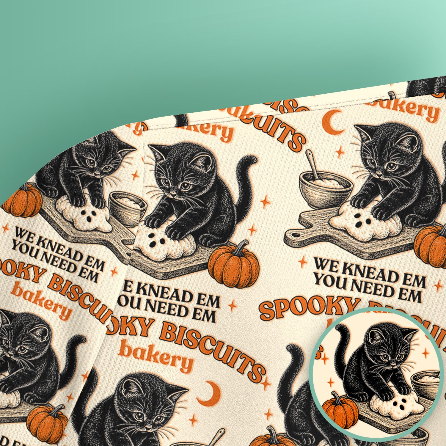 Funny Halloween Black Cat Scrub Top, Comfortable Scrubs for Nurses