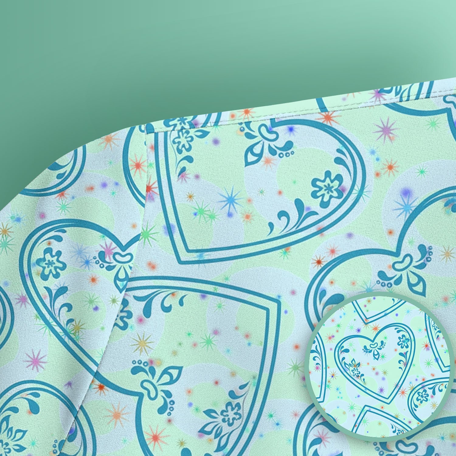 Valentine Heart Scrub Top For Women, Hearts Pattern Nurse Shirt, Comfortable Scrubs For Nursing