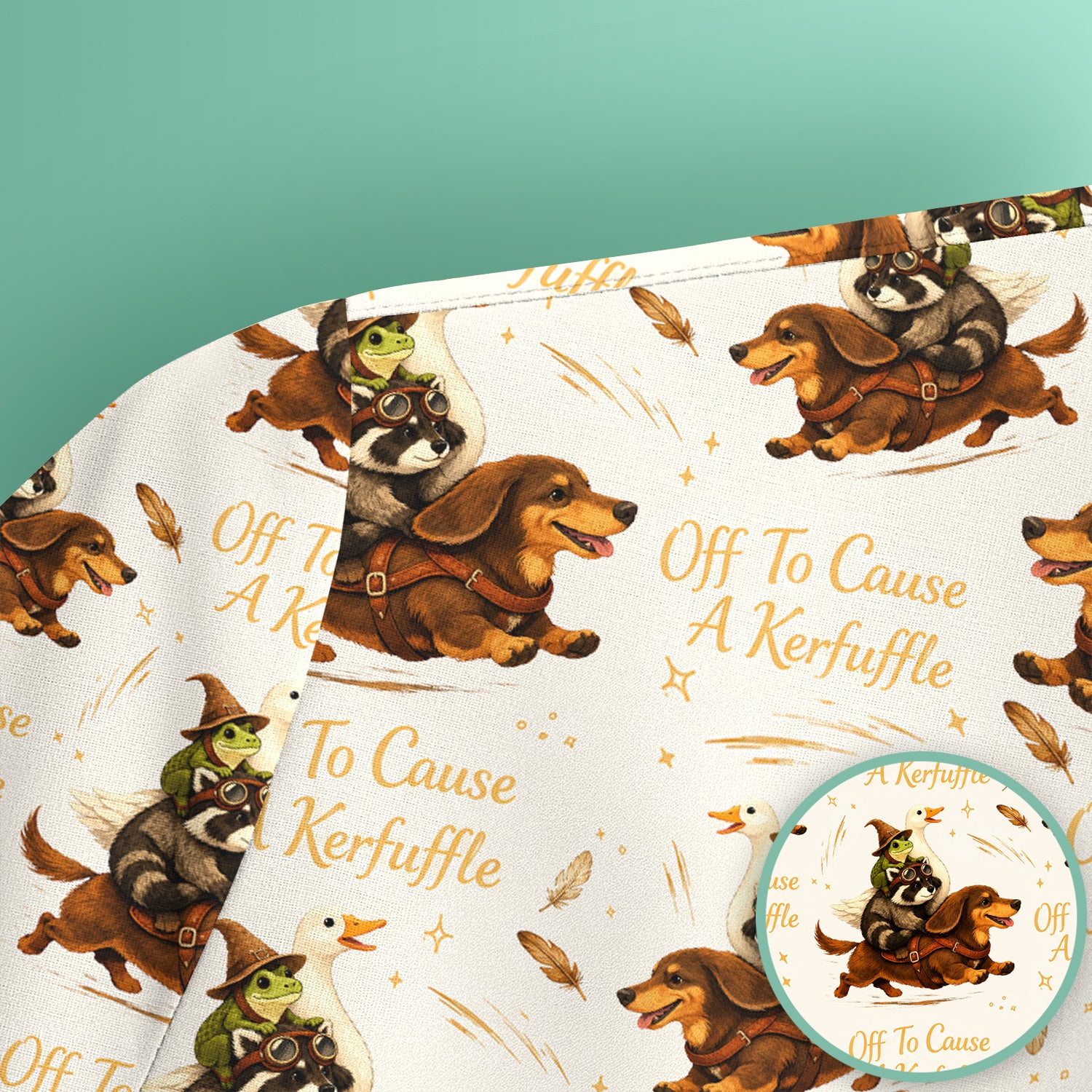Funny Halloween Off To Cause A Kerfuffle Pattern Scrub Top, Comfortable Scrubs for Nurses