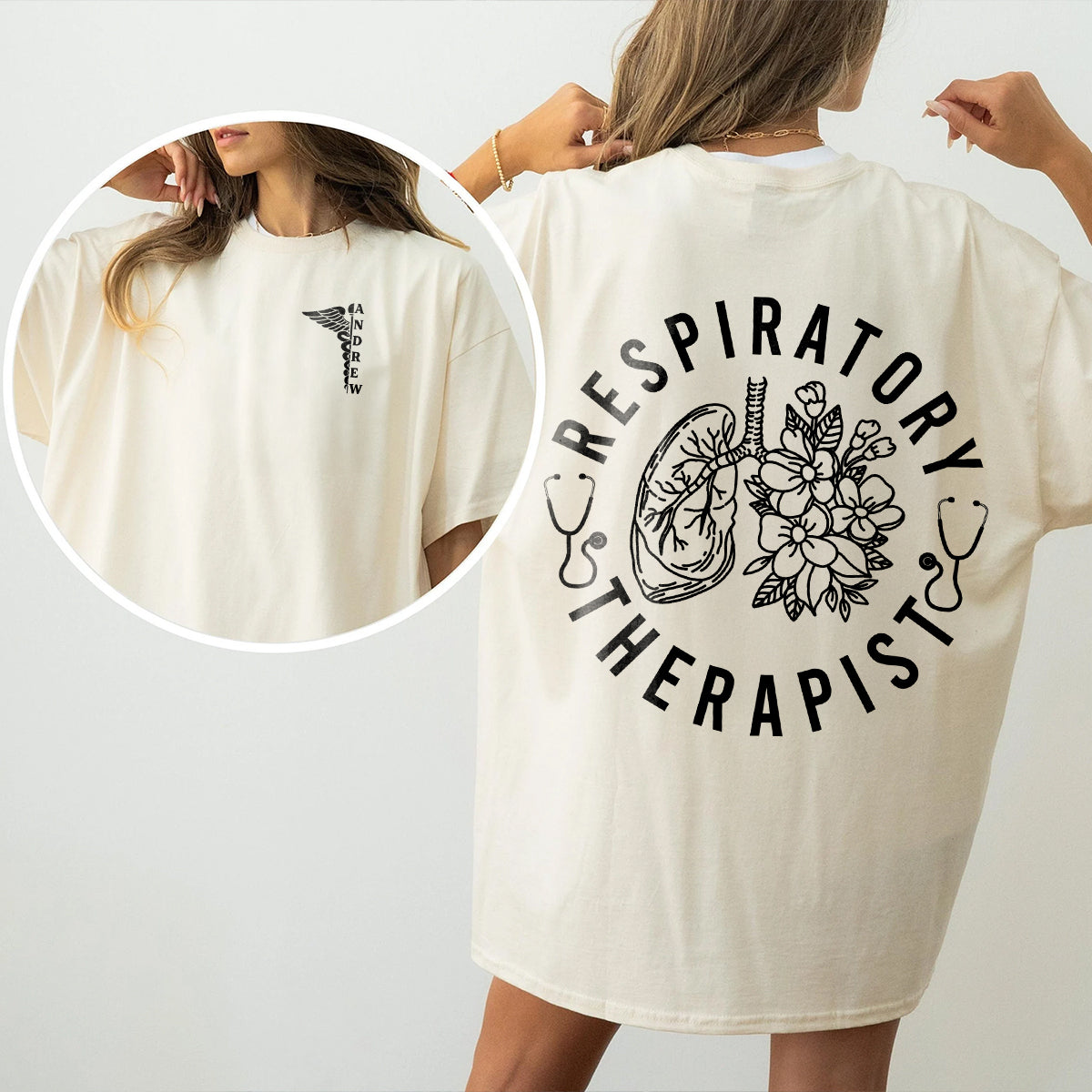 Personalized Respiratory Therapist T-Shirt – Custom Medical Worker Gift – Cute Profession Shirt for Nurses & RTs