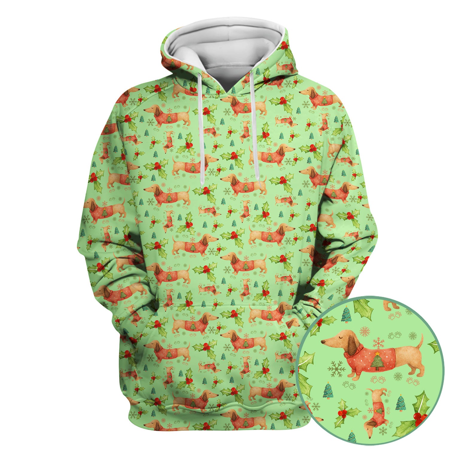 Cute Dachshund Christmas Scrub - Funny Sausage Dog Wiener Puppy Holiday Nurse Shirt - Xmas Medical Uniform Gift for RN CNA LPN