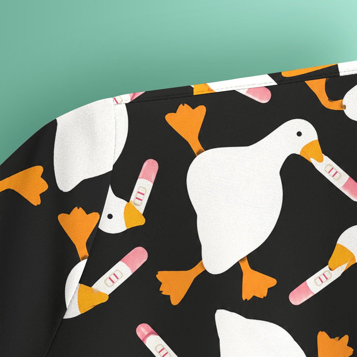 Funny Geese Holding Pregnancy Test Scrub Top, Comfortable Scrubs for Nurses
