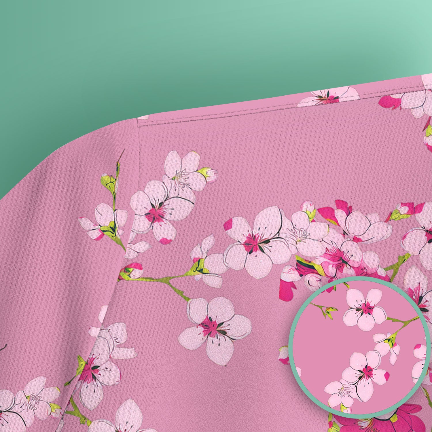 Elegant Cherry Blossom Floral Pattern Srubs, Comfortable Scrubs for Nurses