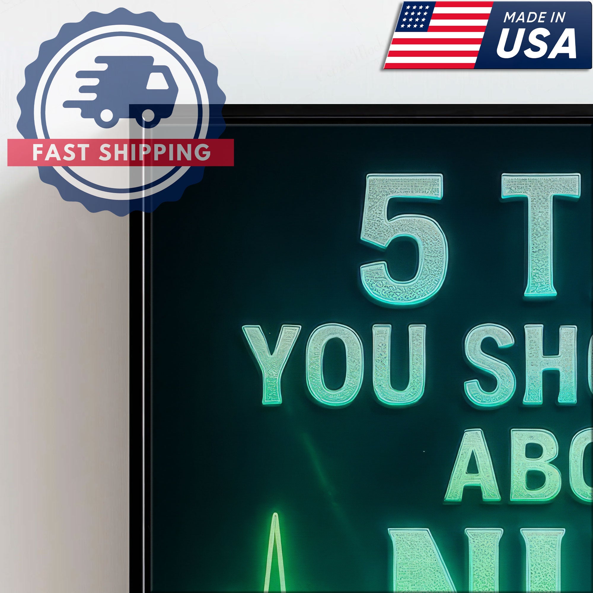 Nurse Canvas Wall Art, 5 Things You Should Know About This Nurse, Funny Gift for RN LPN CNA
