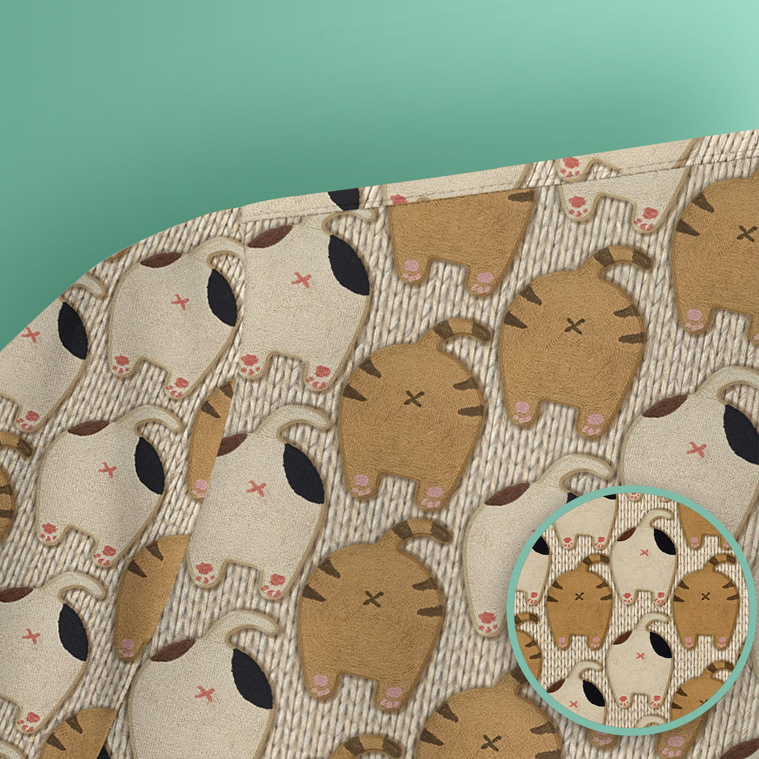 Cute Cat Nurse Scrub Top, Cozy Minimal Animal Pattern Medical Shirt, Breathable Fabrics Nursing Uniform