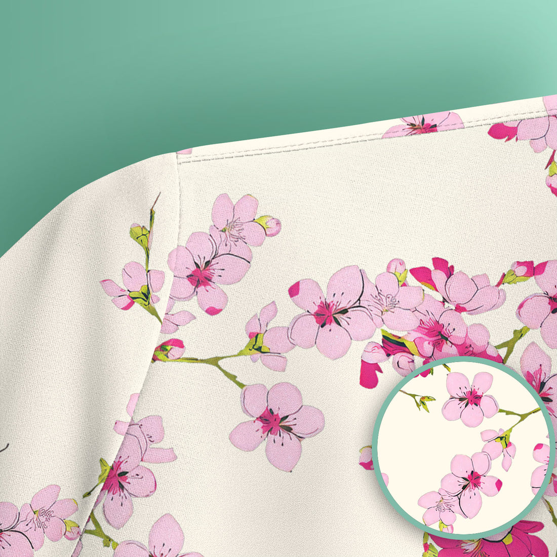 Elegant Cherry Blossom Floral Pattern Srubs, Comfortable Scrubs for Nurses