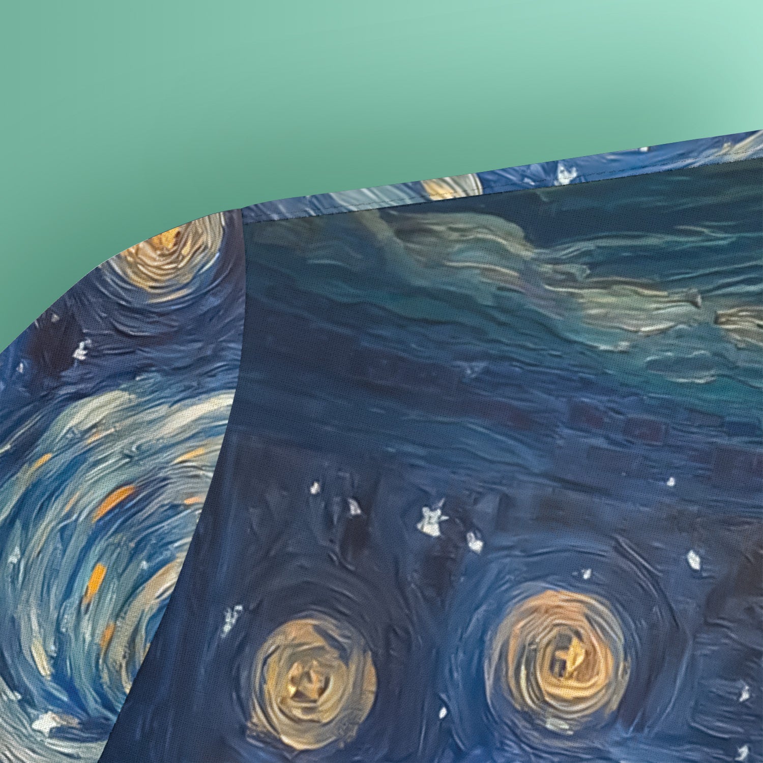 Artistic Highland Cow Starry Night Scene Pattern Scrub Top, Comfortable Scrubs for Nurses