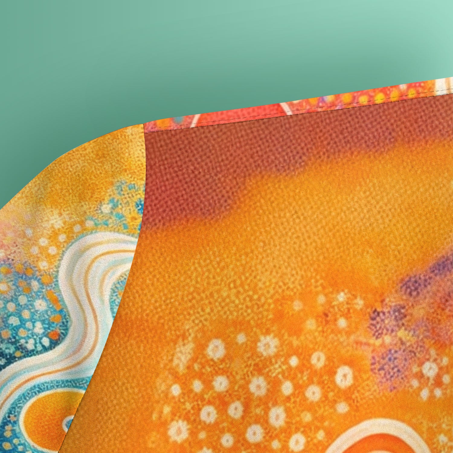 Australian Dot Art Inspired Scrub Top, Artistic Boho Pattern Nurse Shirt, Comfortable Scrubs For Nursing