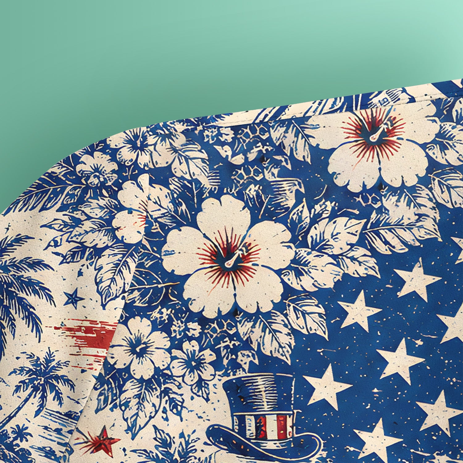 America 250 Eagle Liberty Pattern Scrub Top, Comfortable Scrubs for Nurses