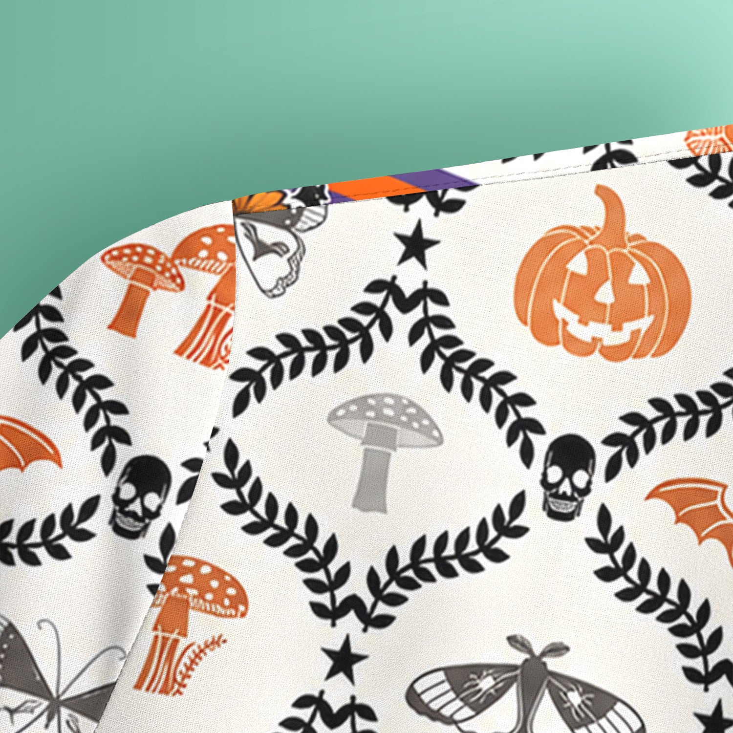Halloween Checkered Pumpkin With Bow Pattern Scrub Top, Comfortable Scrubs for Nurses