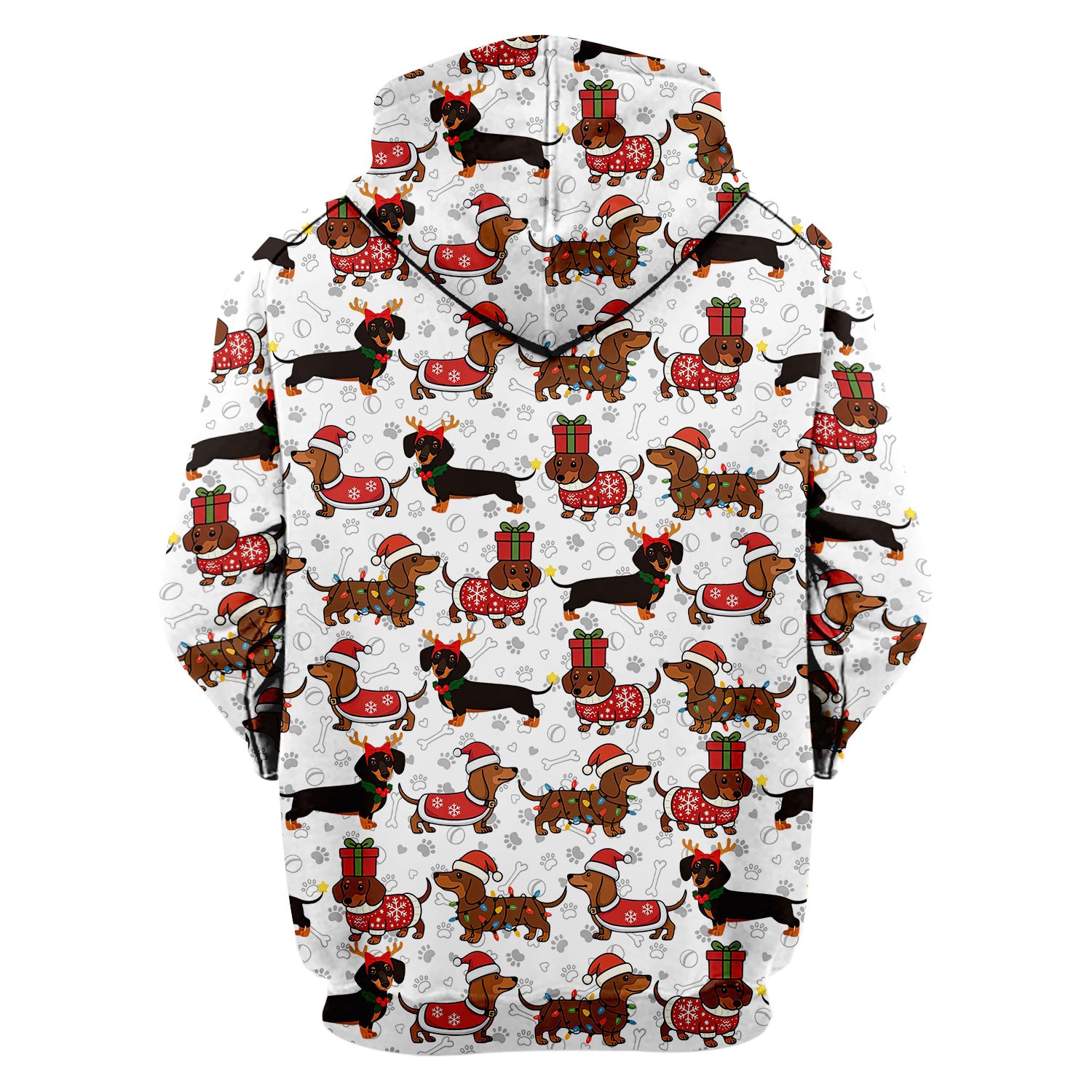 Cute Christmas Dachshund Shirt - Funny Wiener Dog in Santa Costume Multi Colors - Holiday Sausage Dog T-Shirt Gift for Pet Lovers