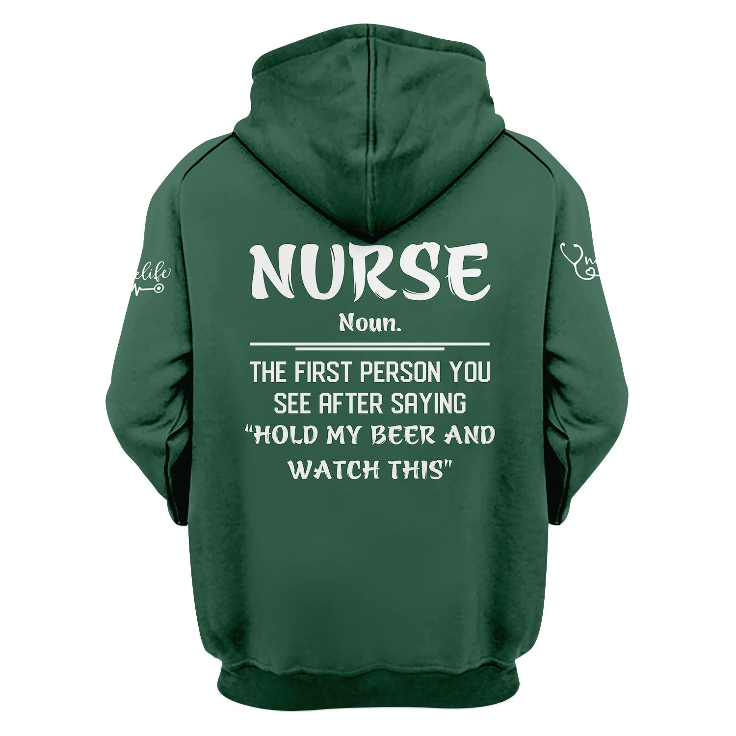 Funny Skeleton Nurse Shirt for Women - Custom Name Beer Joke Medical Uniform - Hilarious Gift for RN CNA LPN