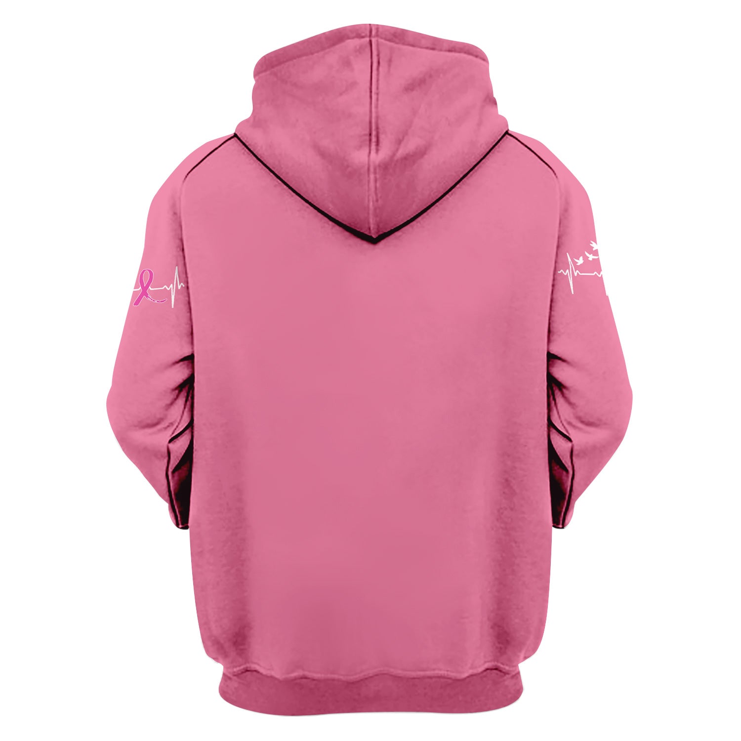 Custom Breast Cancer Awareness Faith Scrub - The Day Cancer Showed Up Quote - Gift for Women RN LPN CNA