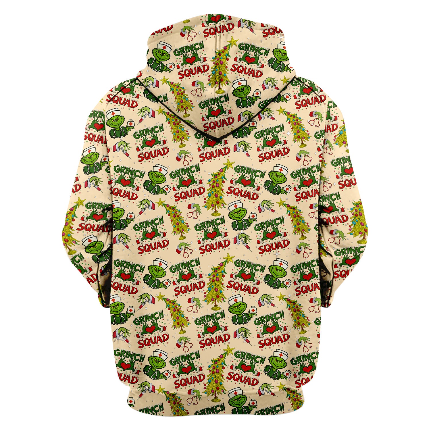 Grinch Squad Christmas Scrub Shirt - Funny Holiday Scrub Top for Nurses - Multi Color Nursing Work Shirt with Pockets
